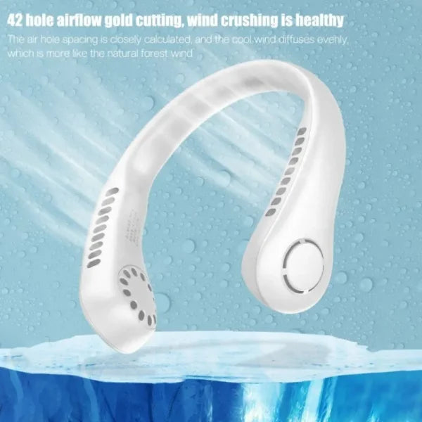 Portable Bladeless Neck Fan: Stay Cool Anywhere!