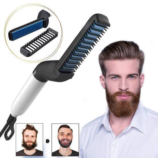 Men's Quick Hairstyle Comb: Multifunctional Beard & Hair Straightener