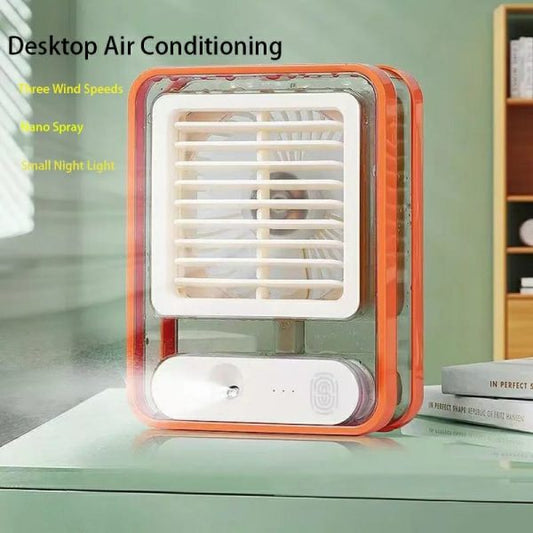 Air Cooler Rechargeable Water Cooling Fan With 3 Speed Spray